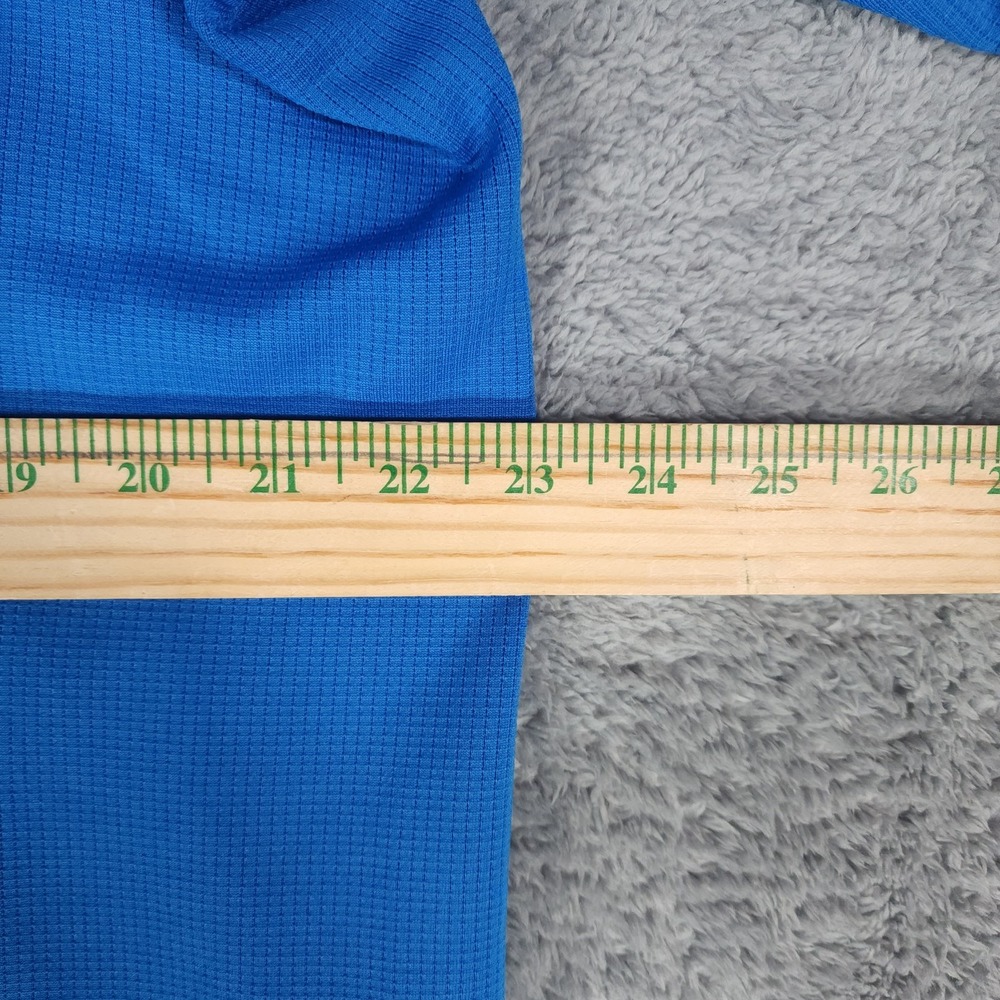 Nike Polo Shirt Mens XL Blue White Colorblock Sphere Dry Waffle Knit Golf - Picture 4 of 8